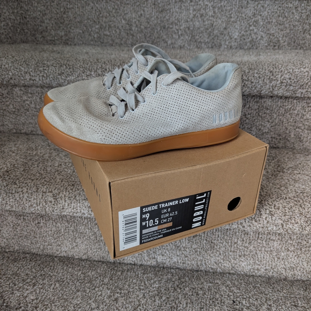 NOBULL Gray and Tan Sneakers Minimalist Design